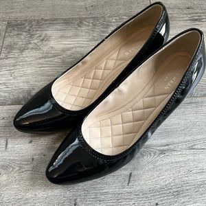 Cole Haan Emory Wedge black patent leather size 7.5.